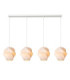 Lucide LA VAGUE - Pendant light - 4xE27 - White - Essential-1