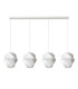 Lucide LA VAGUE - Pendant light - 4xE27 - White - Essential-2
