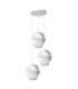 Lucide LA VAGUE - Pendant light - Ø 51 cm - 3xE27 - White - Essential-2
