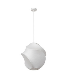 Lucide LA VAGUE - Pendant light - Ø 25 cm - 1xE27 - White - Essential-2