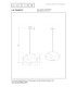 Lucide LA VAGUE - Pendant light - Ø 40 cm - 1xE27 - White - Essential-5