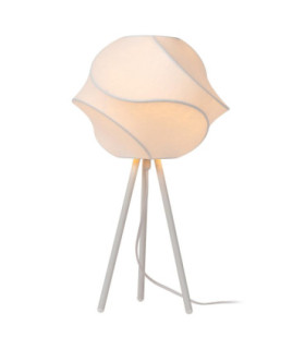 Lucide LA VAGUE - Table lamp - Ø 30 cm - 1xE27 - White - Essential-1
