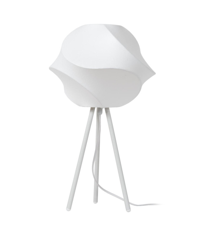 Lucide LA VAGUE - Table lamp - Ø 30 cm - 1xE27 - White - Essential-2