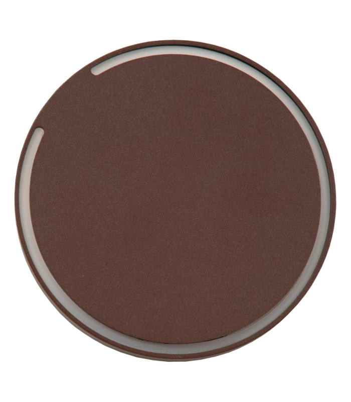 Lucide FINISTER - Wall light Indoor/Outdoor - Ø 13 cm - LED - 1x6W 2700K - IP54 - Rust Brown - Essential-2