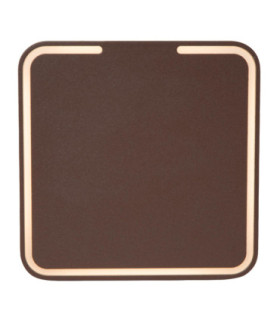 Lucide FINISTER - Wall light Indoor/Outdoor - LED - 1x7W 2700K - IP54 - Rust Brown - Essential-1