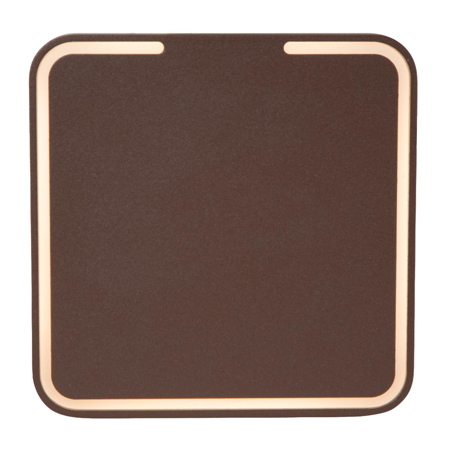 Lucide FINISTER - Wall light Outdoor - LED - 1x7W 2700K - IP54 - Rust Brown