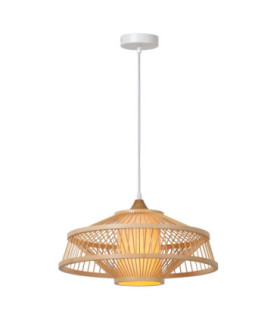Lucide GAETANO - Pendant light - Ø 40 cm - 1xE27 - Natural - Essential-1