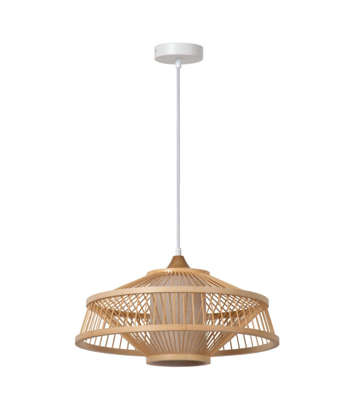 Lucide GAETANO - Pendant light - Ø 40 cm - 1xE27 - Natural - Essential-2
