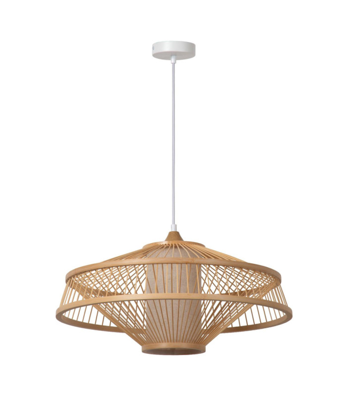 Lucide GAETANO - Pendant light - Ø 50 cm - 1xE27 - Natural - Essential-2