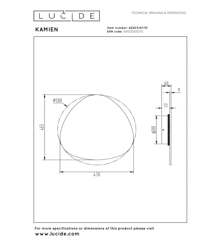 Lucide KAMIEN - Wall light - LED Dim. - CCT - 1x12W 2200K/3000K - White - Premium-7