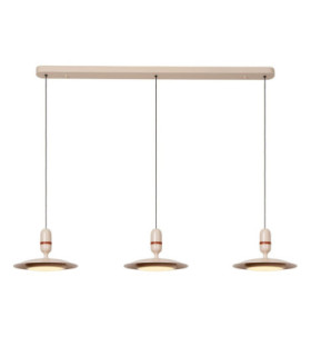 Lucide JOSEFINE - Pendant light - LED Dim. - CCT - 3x11W 2200K/3000K - Cream - Vibes-1