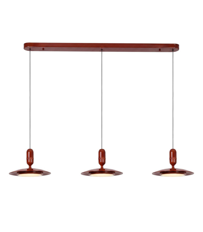 Lucide JOSEFINE - Pendant light - LED Dim. - CCT - 3x11W 2200K/3000K - Terracotta - Vibes-1
