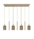 Lucide LAMBRES - Pendant light - 6xE27 - Taupe-2