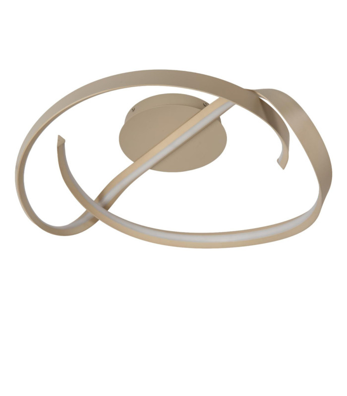Lucide MENUET - Flush ceiling light - Ø 60 cm - LED Dim. - CCT - 1x46W 2200K/3000K - Taupe - Premium-2