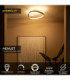 Lucide MENUET - Flush ceiling light - Ø 60 cm - LED Dim. - CCT - 1x46W 2200K/3000K - Taupe - Premium-3