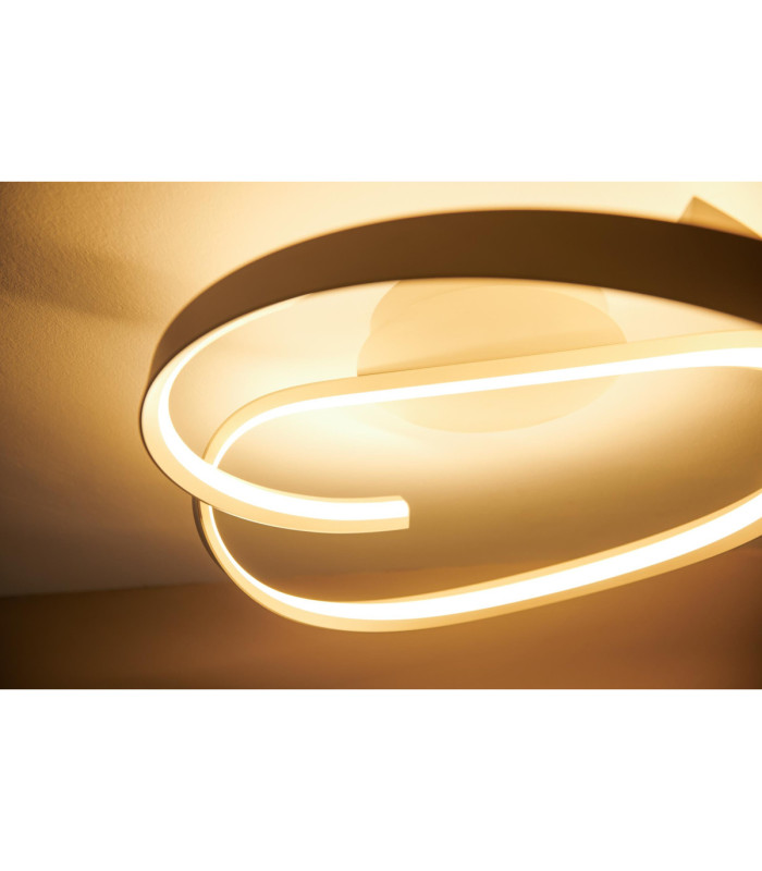 Lucide MENUET - Flush ceiling light - Ø 60 cm - LED Dim. - CCT - 1x46W 2200K/3000K - Taupe - Premium-7