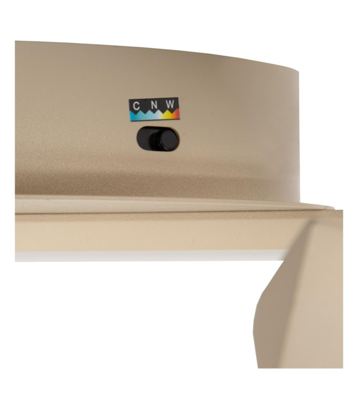 Lucide MENUET - Flush ceiling light - Ø 60 cm - LED Dim. - CCT - 1x46W 2200K/3000K - Taupe - Premium-9