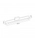 LED 1 x 14W Chrome Bathroom Wall Lamp Large 1 Light 4000K IP44 3yr Warranty - 2