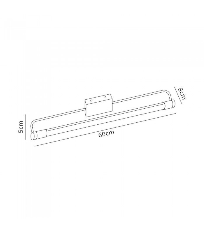 LED 1 x 14W Chrome Bathroom Wall Lamp Large 1 Light 4000K IP44 3yr Warranty - 2