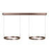 Lucide LIANE - Pendant light - LED Dim. - CCT - 2x45W 2700K/4000K - Rust Brown - Vibes-1