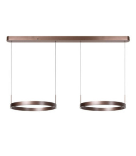 Lucide LIANE - Pendant light - LED Dim. - CCT - 2x45W 2700K/4000K - Rust Brown - Vibes-2