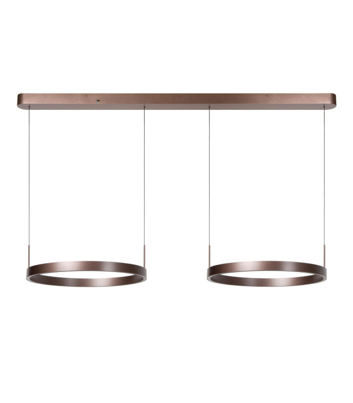 Lucide LIANE - Pendant light - LED Dim. - CCT - 2x45W 2700K/4000K - Rust Brown - Vibes-2