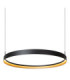 Lucide RADIANT - Pendant light - LED Dim. - CCT - 1x60W 2200K/4000K - Black - Vibes-5