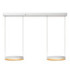 Lucide RADIANT - Pendant light - LED Dim. - CCT - 2x38W 2200K/3000K - White - Vibes-1