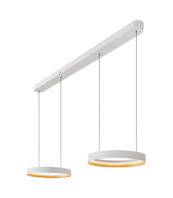 Lucide RADIANT - Pendant light - LED Dim. - CCT - 2x38W 2200K/3000K - White - Vibes-6
