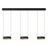 Lucide RADIANT - Pendant light - LED Dim. - CCT - 3x18.6W 2200K/3000K - Black - Vibes-1