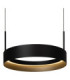 Lucide RADIANT - Pendant light - LED Dim. - CCT - 3x18.6W 2200K/3000K - Black - Vibes-3