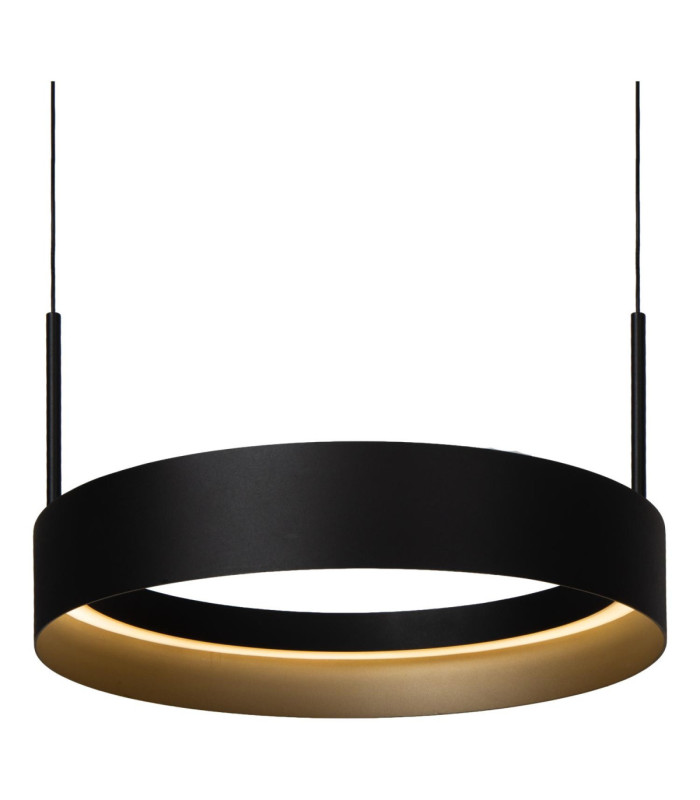 Lucide RADIANT - Pendant light - LED Dim. - CCT - 3x18.6W 2200K/3000K - Black - Vibes-3