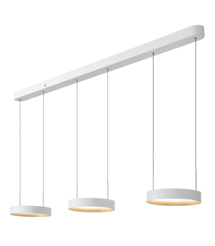 Lucide RADIANT - Pendant light - LED Dim. - CCT - 3x18.6W 2200K/3000K - White - Vibes-6