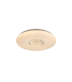 Flush Ceiling, 1 x 24W LED, CCT Switchable 3000, 4000, 6000K, 2032lm, Opal White - 1