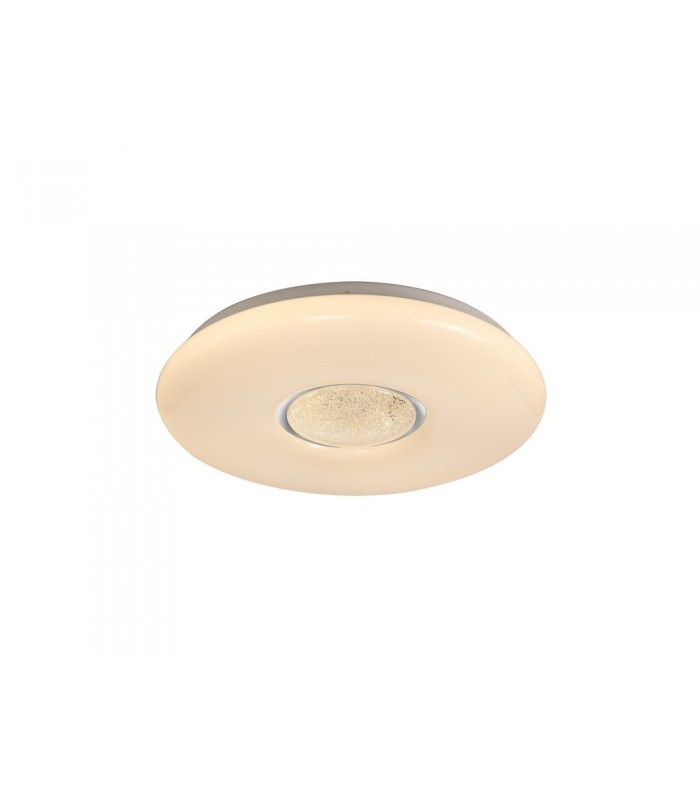 Flush Ceiling, 1 x 24W LED, CCT Switchable 3000, 4000, 6000K, 2032lm, Opal White - 1