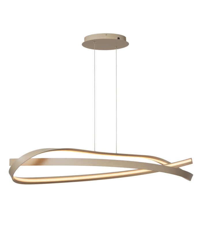 Lucide MENUET - Pendant light - LED Dim. - CCT - 1x46W 2200K/3000K - Taupe - Premium-1