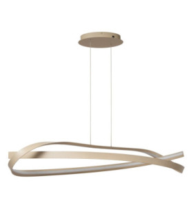 Lucide MENUET - Pendant light - LED Dim. - CCT - 1x46W 2200K/3000K - Taupe - Premium-2