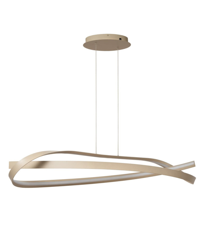 Lucide MENUET - Pendant light - LED Dim. - CCT - 1x46W 2200K/3000K - Taupe - Premium-2