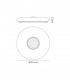 Flush Ceiling, 1 x 24W LED, CCT Switchable 3000, 4000, 6000K, 2032lm, Opal White - 2