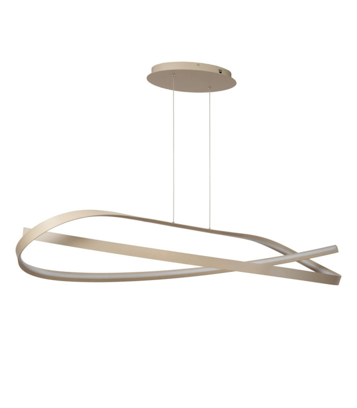 Lucide MENUET - Pendant light - LED Dim. - CCT - 1x58W 2200K/3000K - Taupe - Premium-2