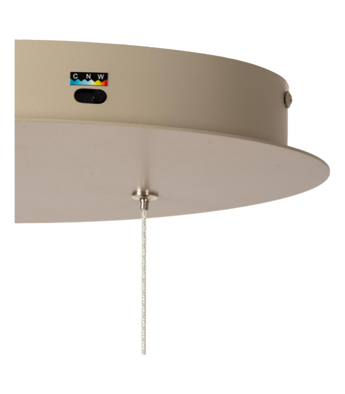 Lucide MENUET - Pendant light - LED Dim. - CCT - 1x58W 2200K/3000K - Taupe - Premium-11
