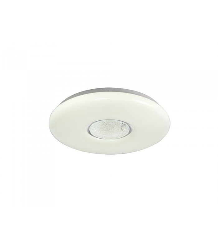 Flush Ceiling, 1 x 24W LED, CCT Switchable 3000, 4000, 6000K, 2032lm, Opal White - 4