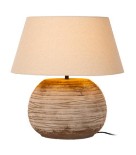 Lucide DENISE - Table lamp - Ø 55 cm - 1xE27 - Brown - Vibes-1