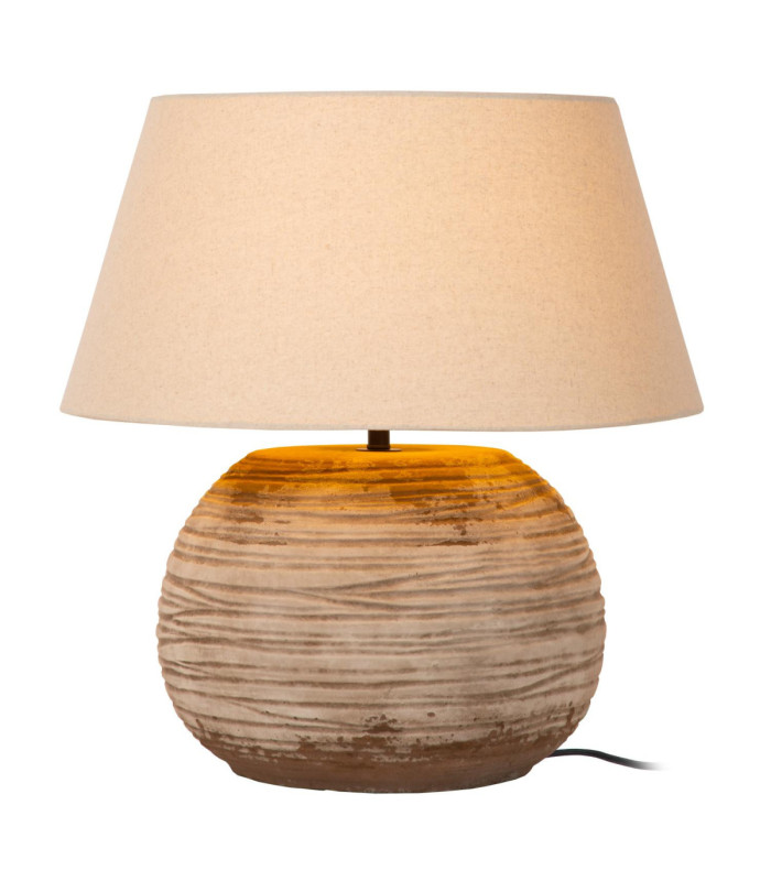 Lucide DENISE - Table lamp - Ø 55 cm - 1xE27 - Brown - Vibes-1