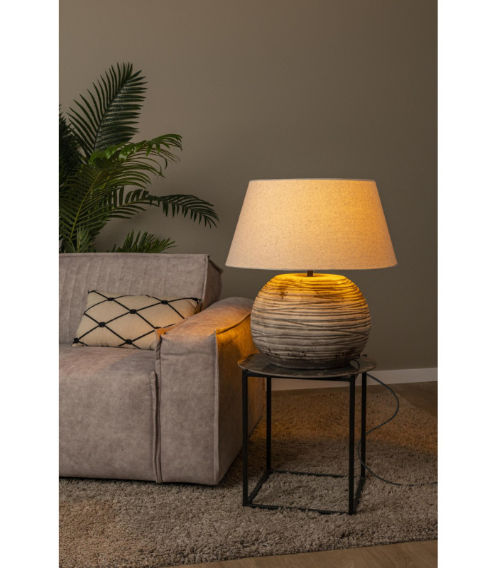 Lucide DENISE - Table lamp - Ø 55 cm - 1xE27 - Brown - Vibes-3