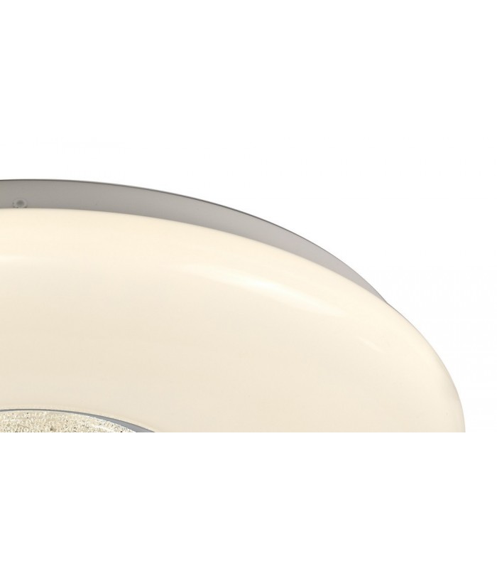 Flush Ceiling, 1 x 24W LED, CCT Switchable 3000, 4000, 6000K, 2032lm, Opal White - 6