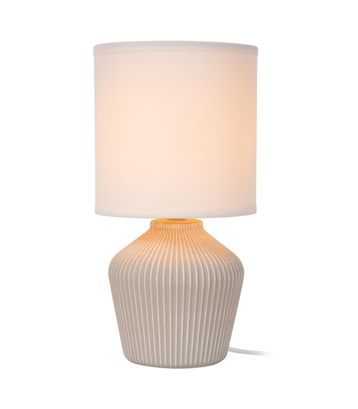 Lucide FILIZ - Table lamp - Ø 16 cm - 1xE14 - Cream - Essential-1