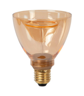 Lucide GO90 - Filament bulb - Ø 9 cm - LED Dim. - E27 - 1x3.5W 2200K - Amber-2