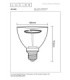 Lucide GO90 - Filament bulb - Ø 9 cm - LED Dim. - E27 - 1x3.5W 2200K - Amber-3