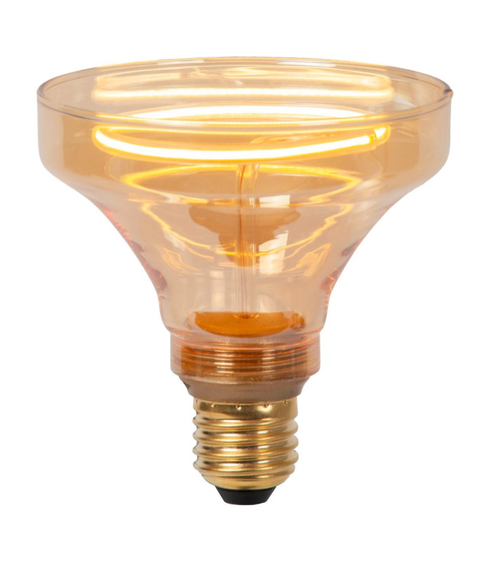 Lucide GO100 - Filament bulb - Ø 10 cm - LED Dim. - E27 - 1x4W 2200K - Amber-1